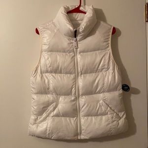 Ci Sono white puffer vest